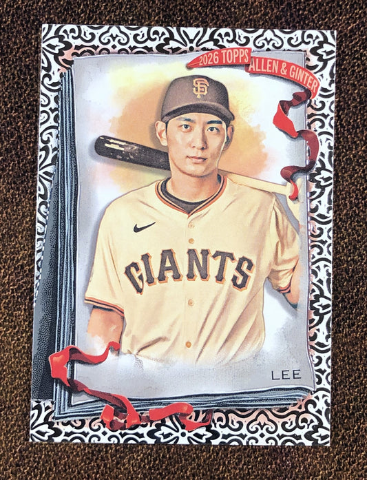 Jung Hoo Lee - 2026 Topps Allen & Ginter - Foil Filagree - Giants