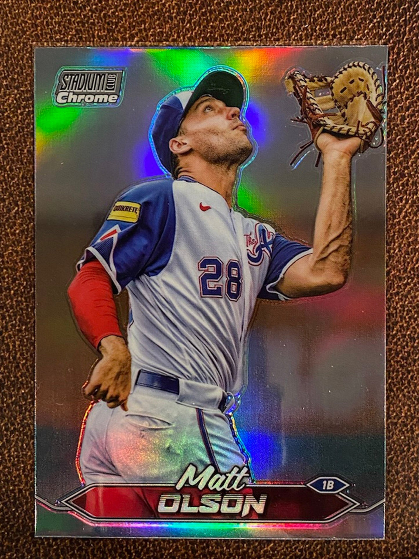 Matt Olson - 2024 Topps Stadium Club - Chrome Refractor - Braves