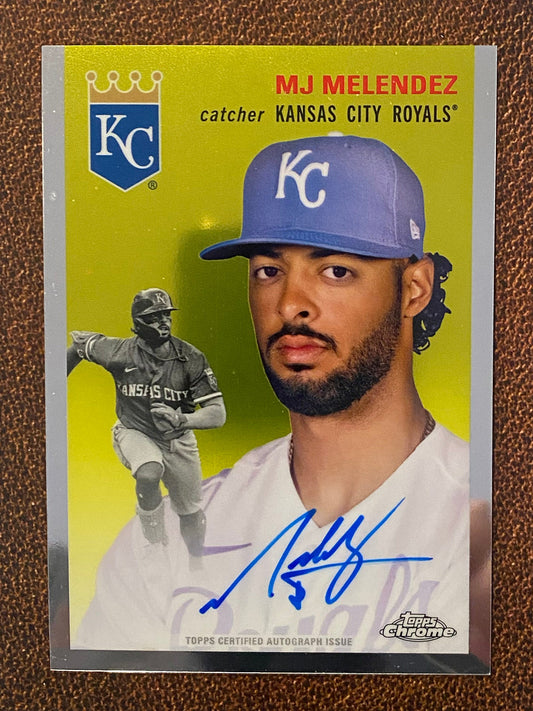 MJ Melendez - 2023 Topps Chrome Platinum Anniversary - Base AUTO - Royals
