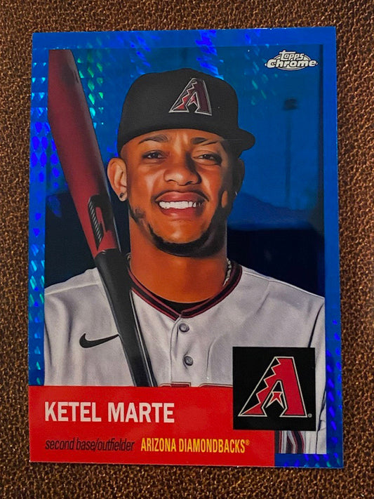 Ketel Marte - 2022 Topps Chrome Platinum Anniversary - Blue Prism - Diamondbacks