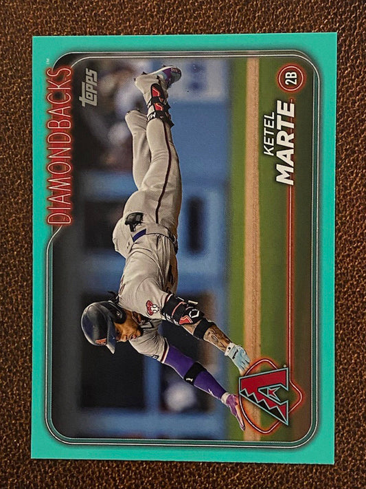 Ketel Marte - 2024 Topps Series 2 - Aqua Parallel - Diamondbacks