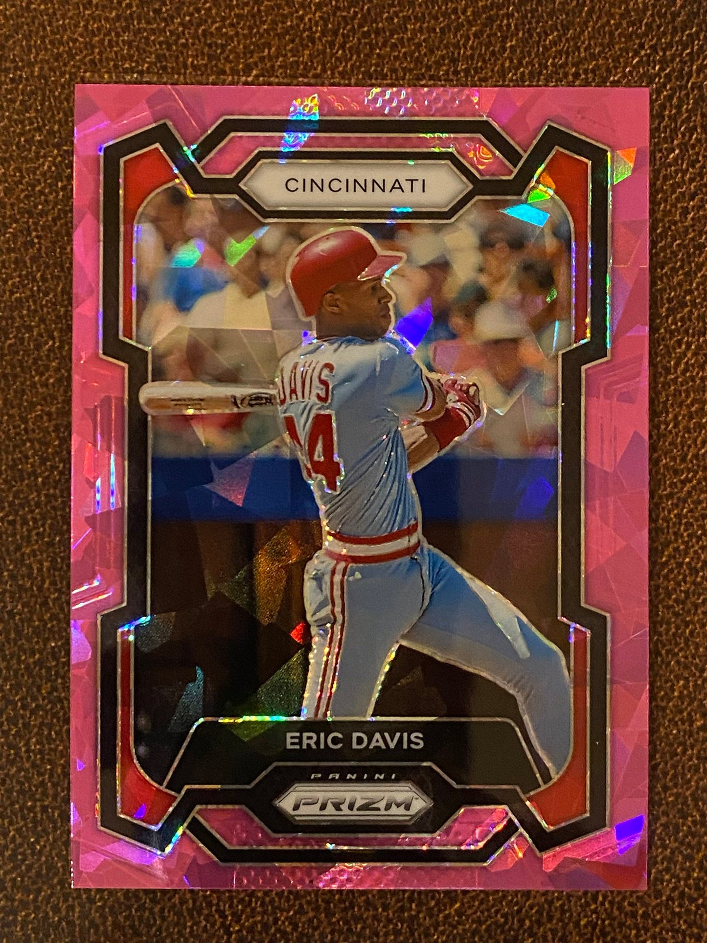 Eric Davis - 2024 Panini Prizm - Pink Ice Mega - Reds