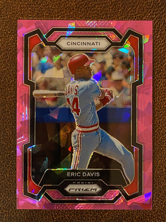 Eric Davis - 2024 Panini Prizm - Pink Ice Mega - Reds