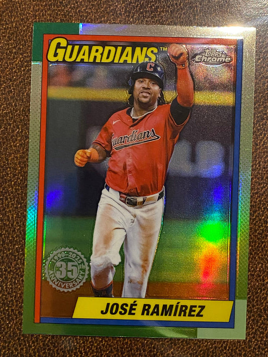 Jose Ramirez - 2025 Topps Chrome - 1990 Insert - Guardians