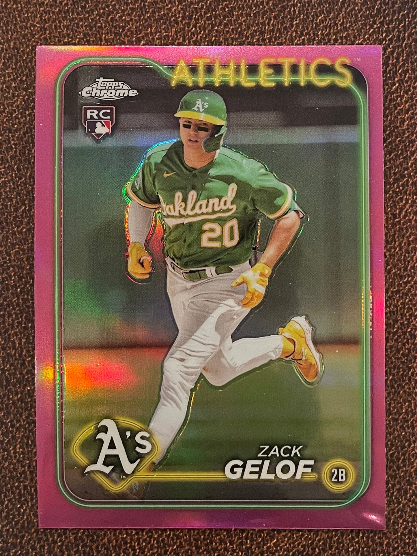 Zack Gelof - 2024 Topps Chrome - Pink Refractor - Athletics