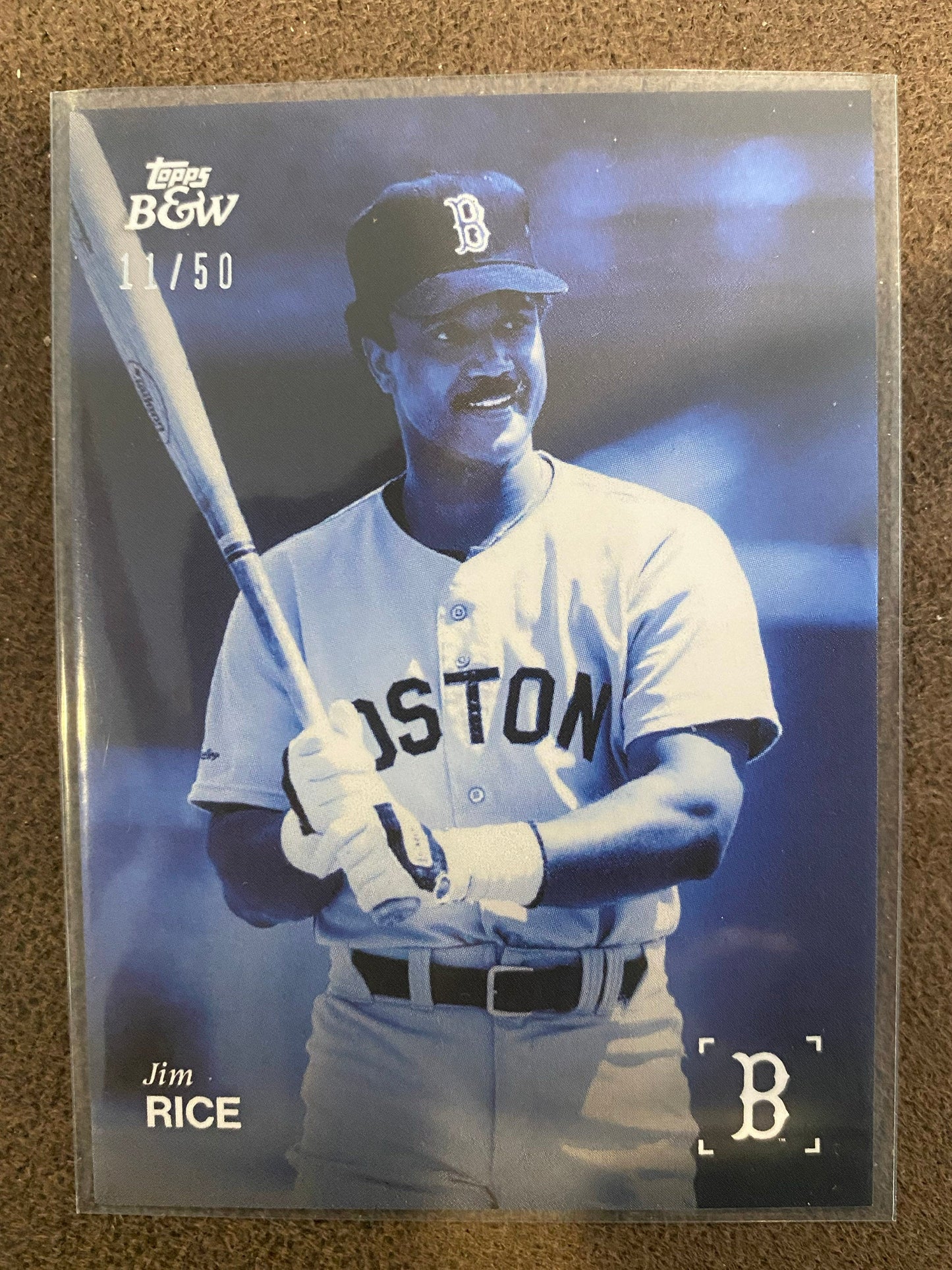 Jim Rice - 2025 Topps Black & White - Blue /50 - Red Sox
