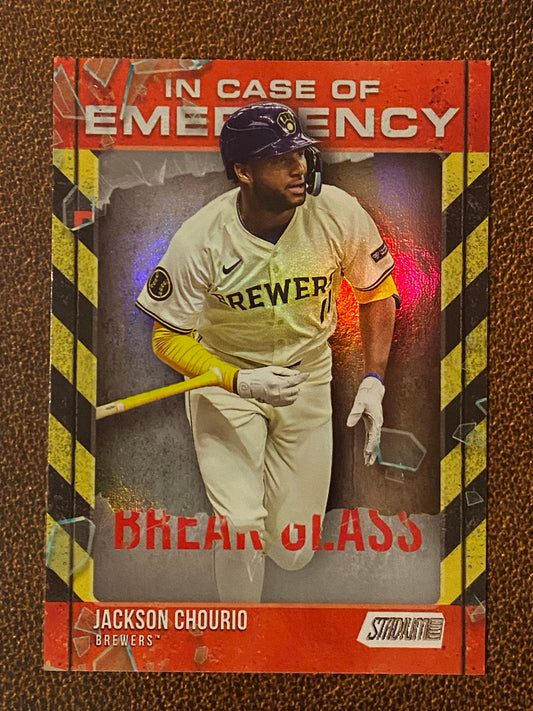 Jackson Chourio - 2025 Topps Stadium Club - Break Glass Insert - Brewers