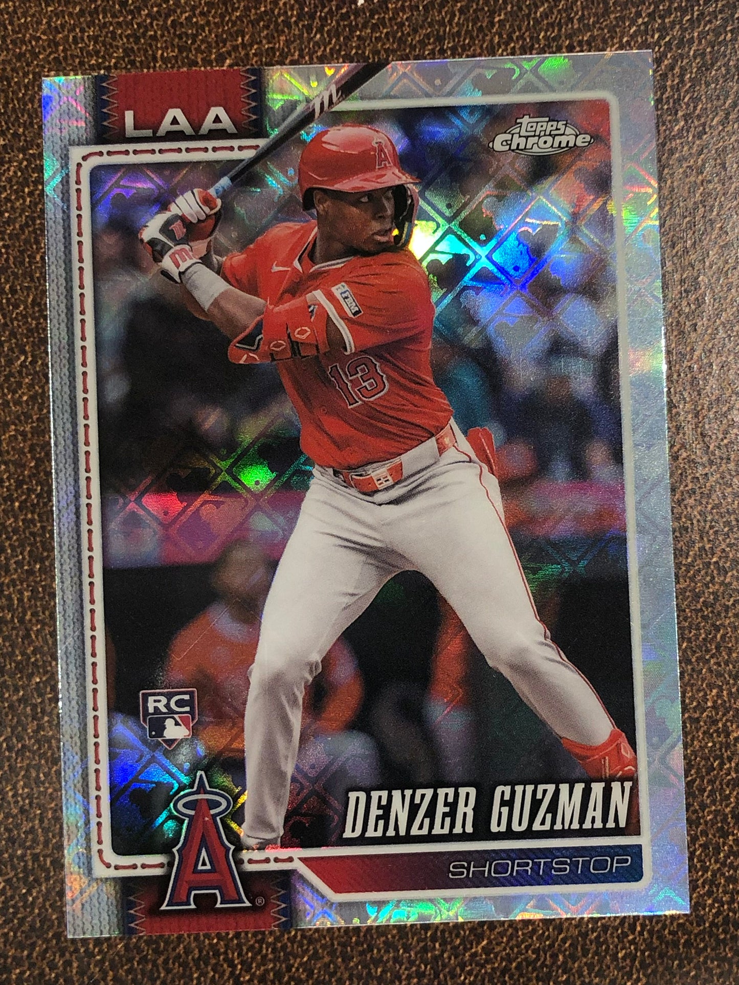 Denzer Guzman - 2026 Topps Chrome Logofractor - Base Logofractor - Angels
