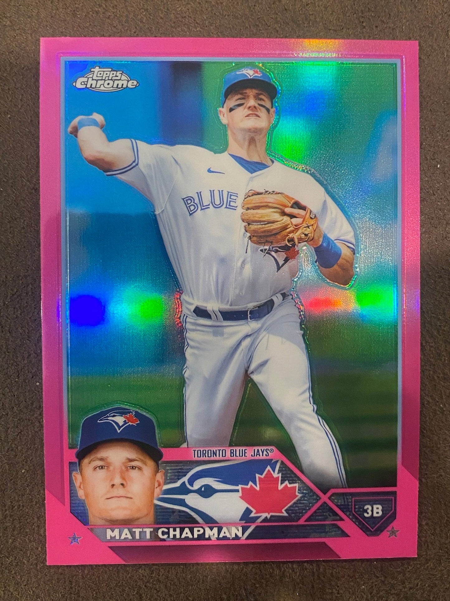 Matt Chapman - 2023 Topps Chrome - Pink Refractors - Blue Jays