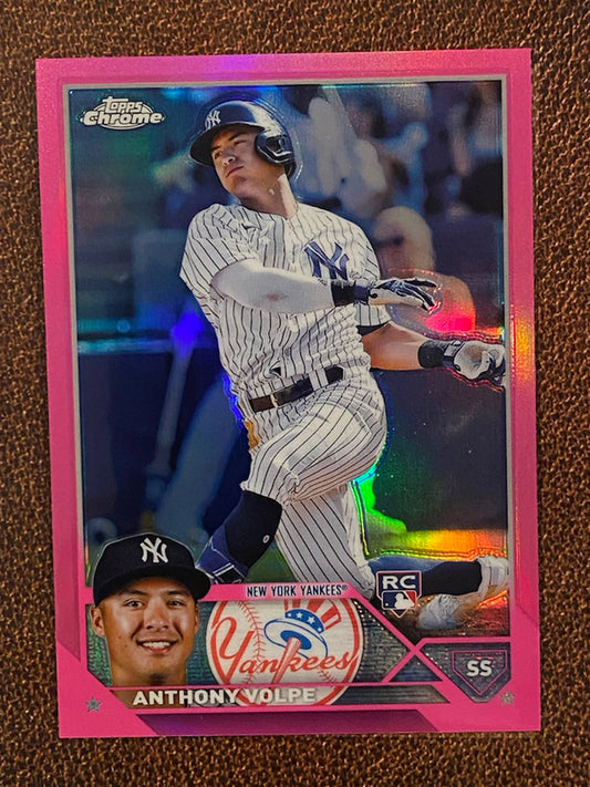 Anthony Volpe - 2023 Topps Chrome - Pink Refractor - Yankees