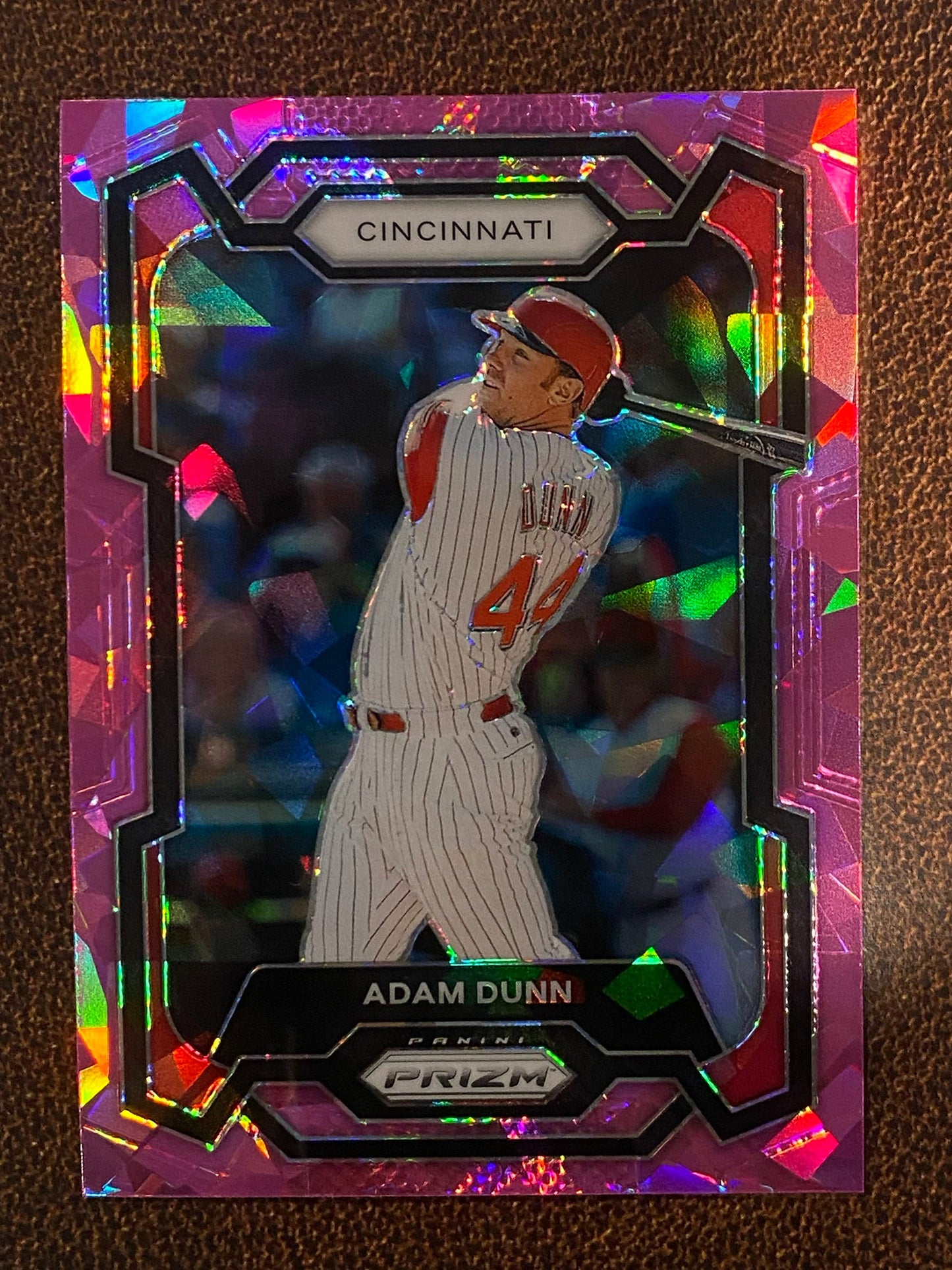 Adam Dunn - 2024 Panini Prizm - Pink Ice - Reds