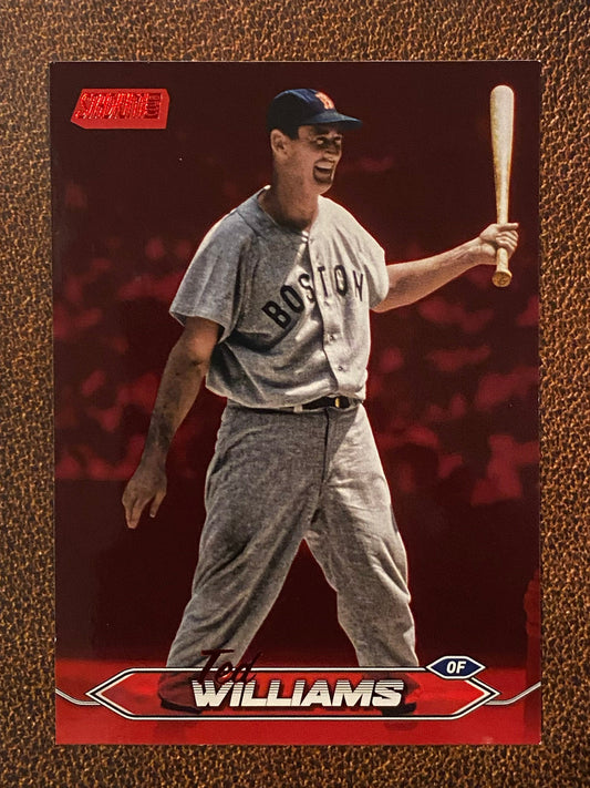 Ted Williams - 2024 Topps Stadium Club - Red Foil - Red Sox