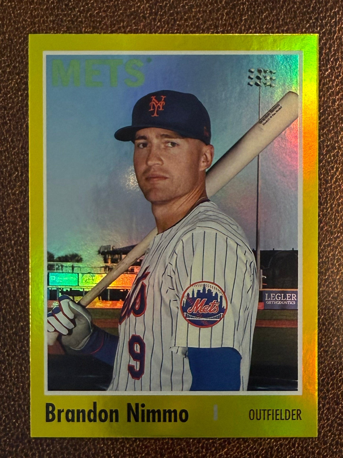 Brandon Nimmo - 2024 Topps Archives - Yellow Foil - Mets