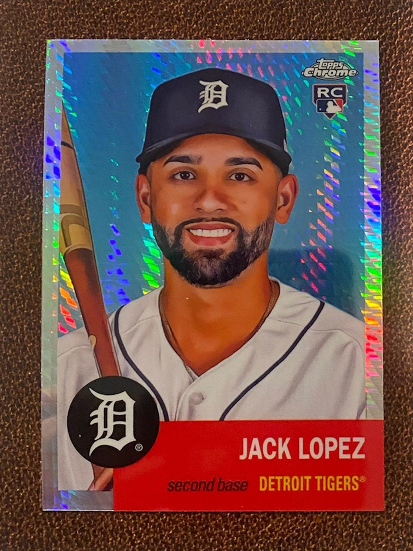 Jack Lopez - 2022 Topps Chrome Platinum Anniversary - Prism Refractor - Tigers