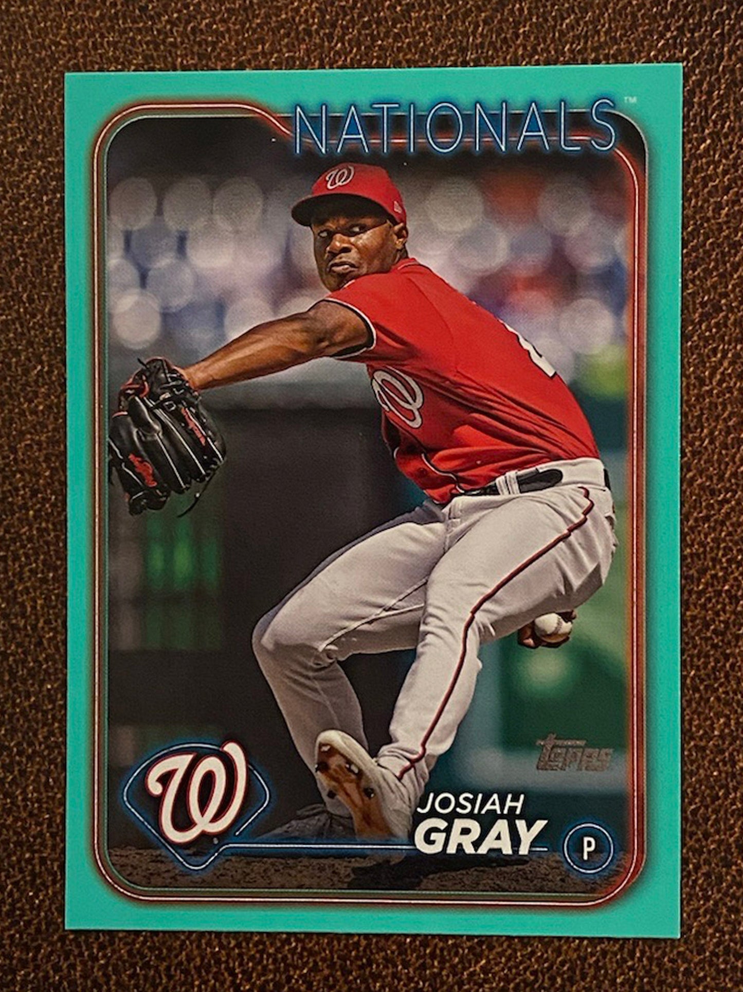 Josiah Gray - 2024 Topps Series 2 - Aqua Parallel - Nationals