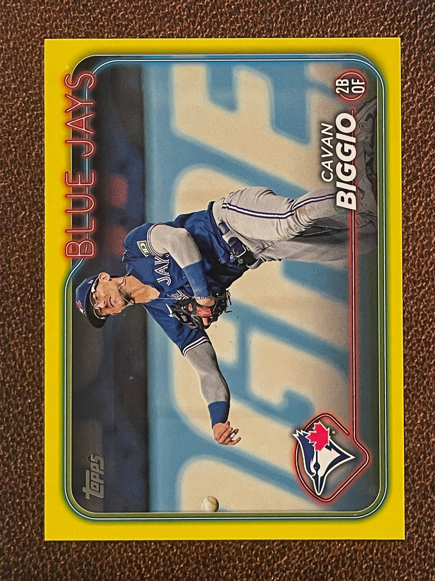 Cavan Biggio - 2024 Topps Series 1 - Yellow Parallel - Blue Jays