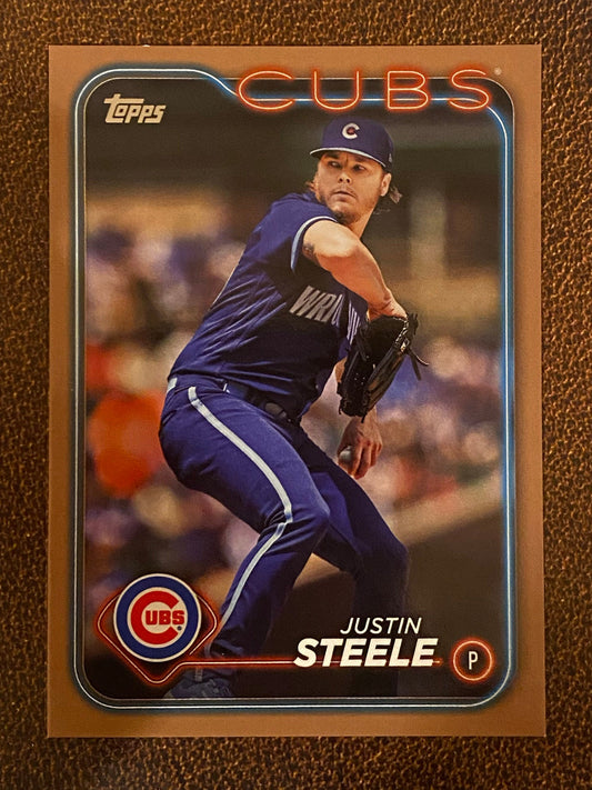 Justin Steele - 2024 Topps Series 1 - Gold /2024 - Cubs