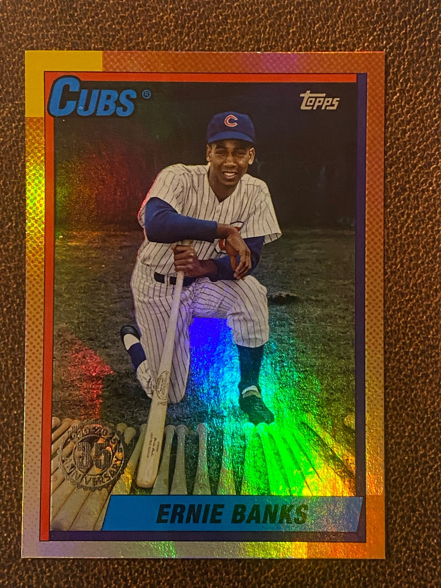 Ernie Banks - 2025 Topps Update - 1990 Foil Insert - Cubs