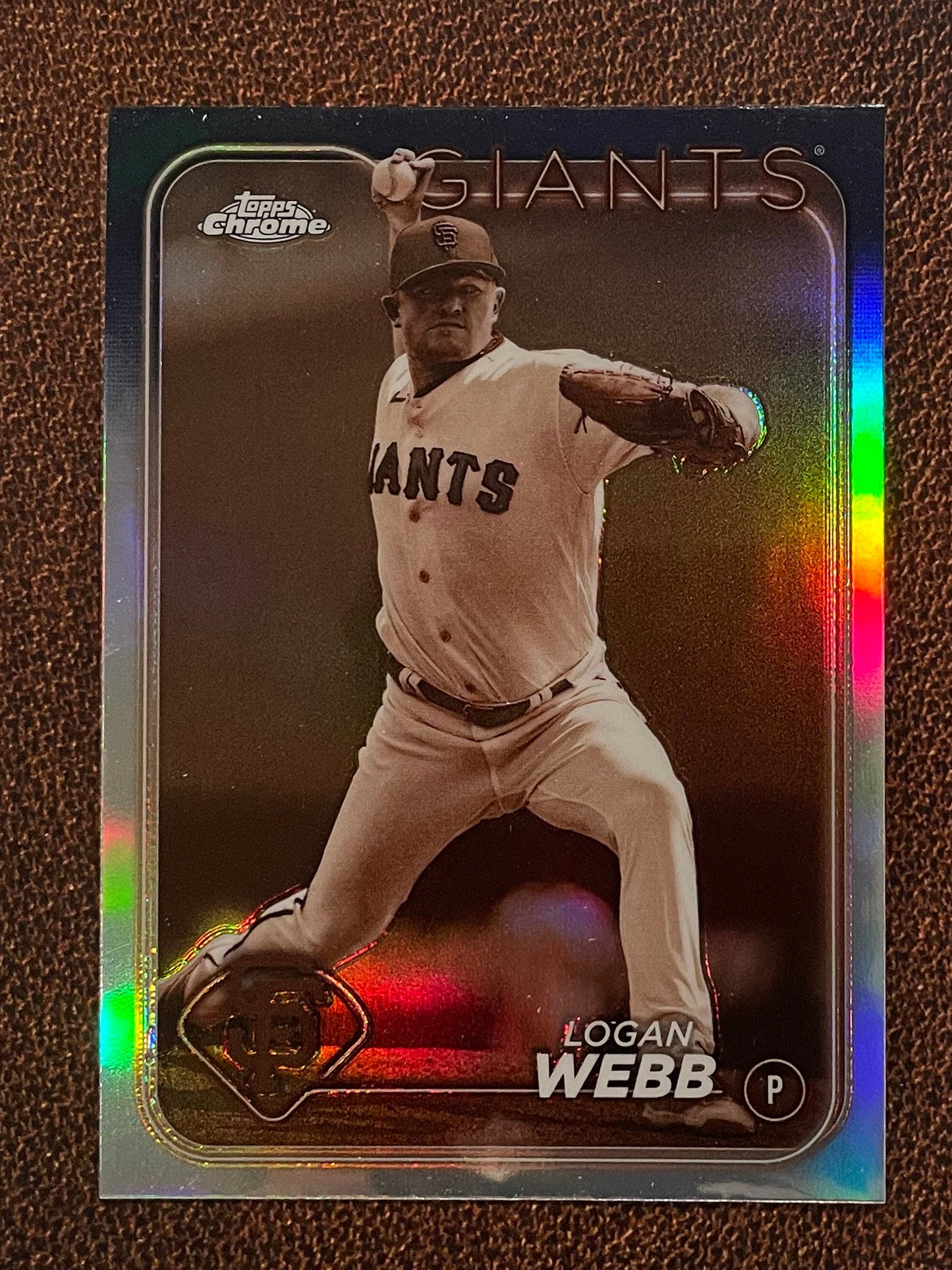 Logan Webb - 2024 Topps Chrome - Sepia Refractor - Giants