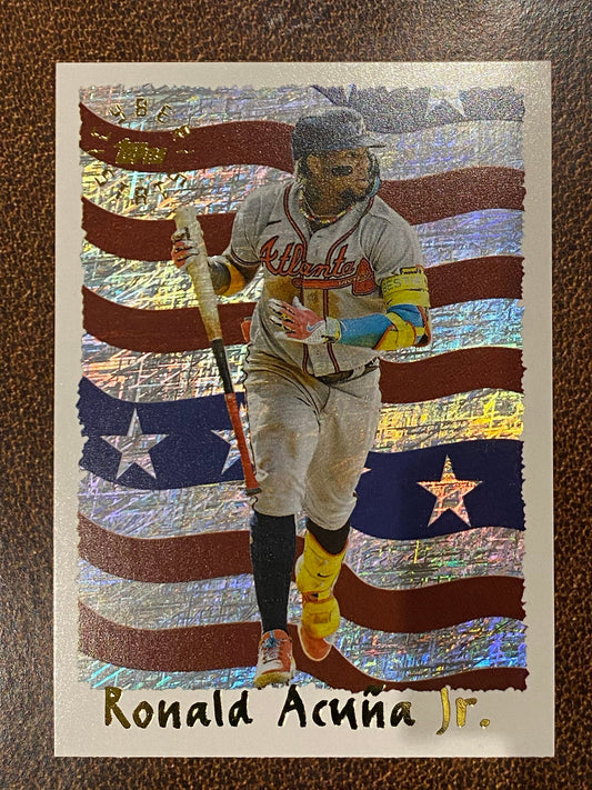 Ronald Acuna Jr. - 2025 Topps Archives - Cyberstats Insert - Braves