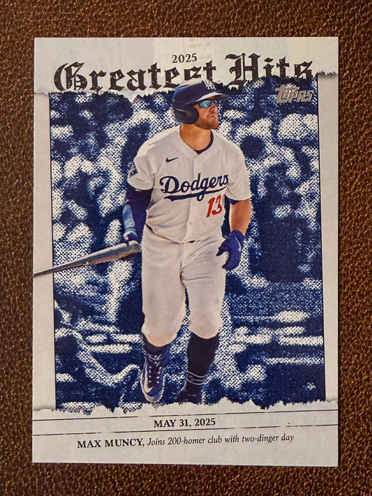 Max Muncy - 2026 Topps Series 1 - Greatest Hits Insert - Dodgers