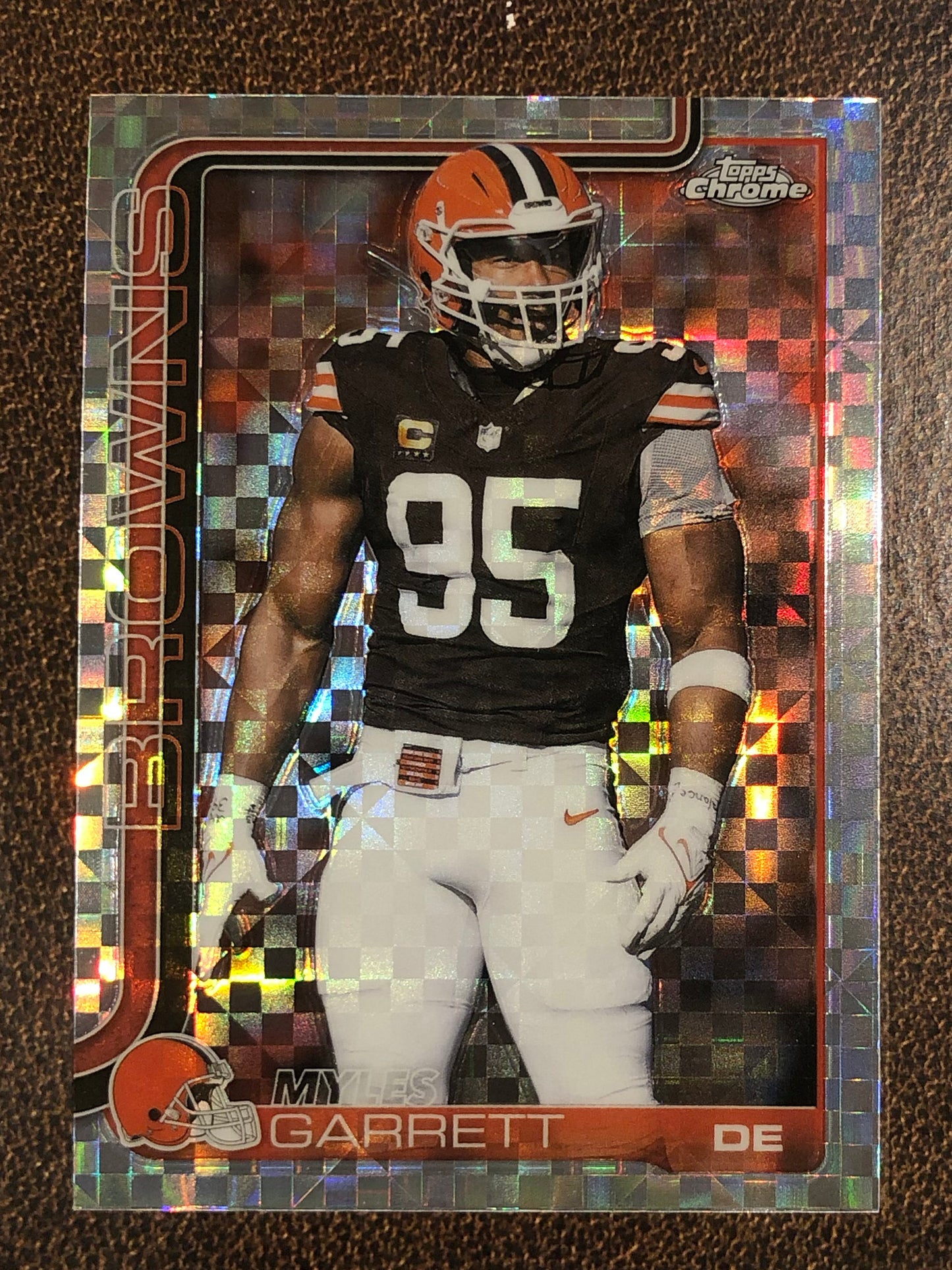 Myles Garrett - 2025 Topps Chrome - XFractor - Browns