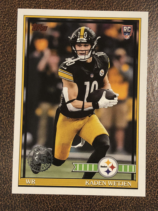 Kaden Wetjen - 2026 Topps Flagship - 1991 Insert - Steelers