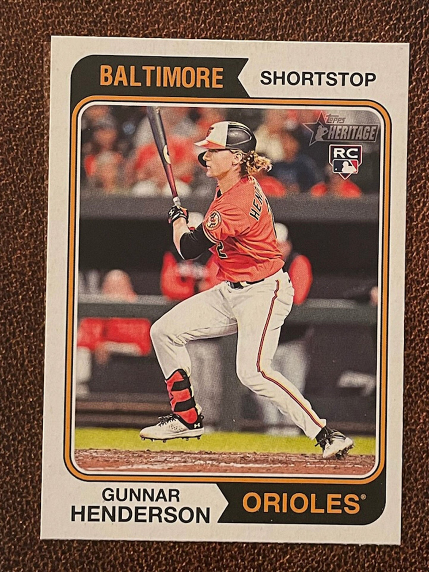 Gunnar Henderson - 2023 Topps Heritage - Base Rookie - Orioles