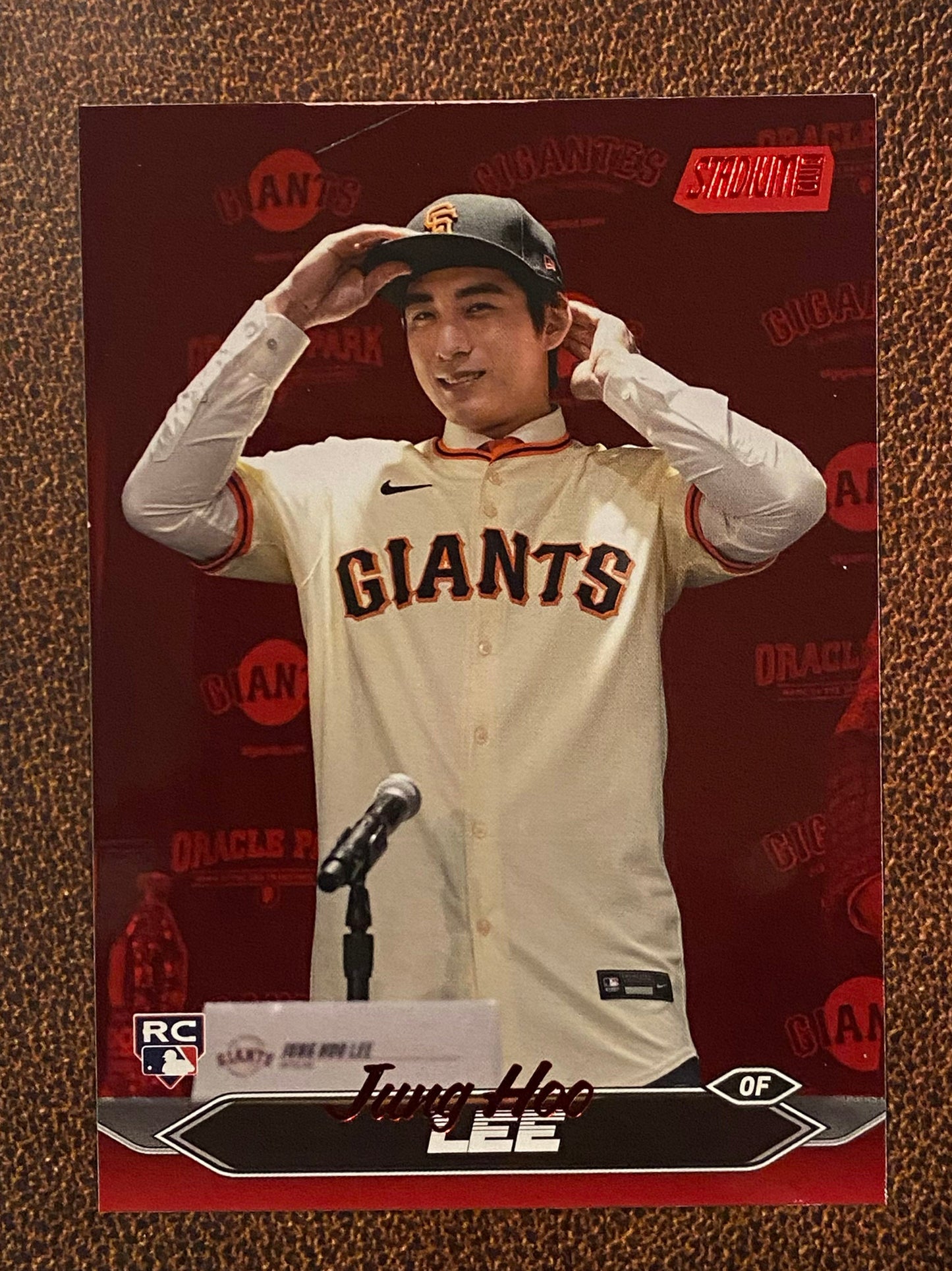 Jung Hoo Lee - 2024 Topps Stadium Club - Red Foil - Giants