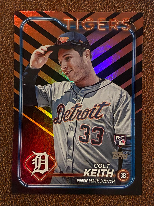Colt Keith - 2024 Topps Update - Holiday Parallel (Rookie Debut) - Tigers