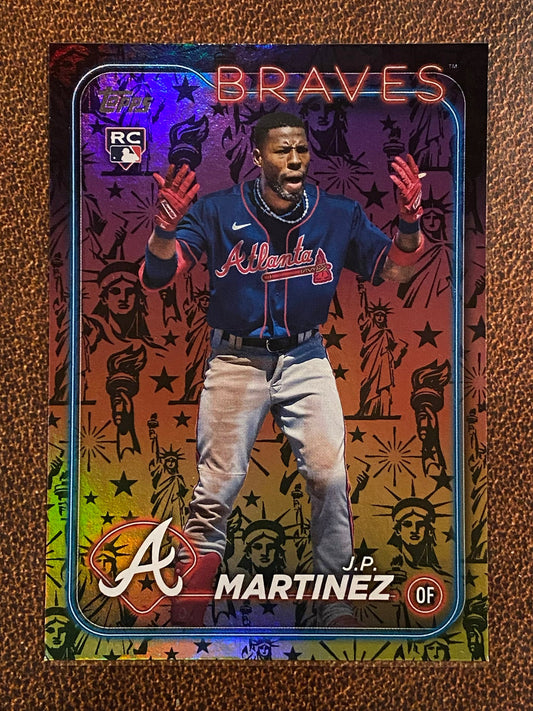 J.P. Martinez - 2024 Topps Series 2 - Ultra Rare Liberty Parallels - Braves