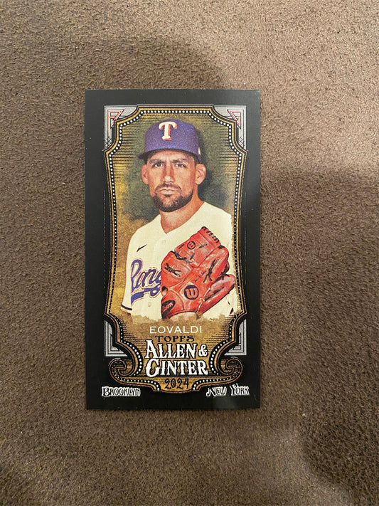 Nathan Eovaldi - 2024 Allen & Ginter - Mini Black Border - Rangers