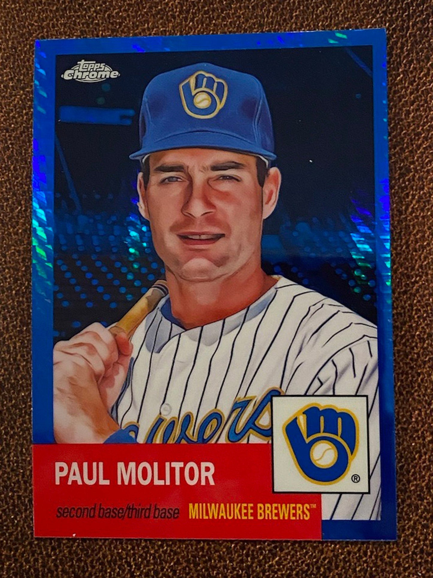 Paul Molitor - 2022 Topps Chrome Platinum Anniversary - Blue Prism - Brewers