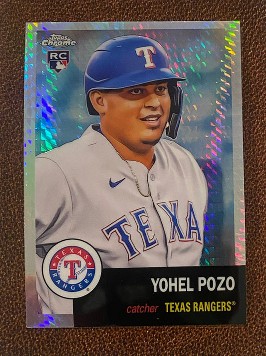 Yohel Pozo - 2022 Topps Chrome Platinum Anniversary - Prism Refractor - Rangers