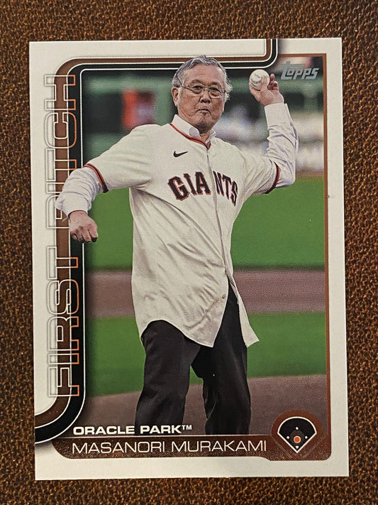 Masanori Murakami - 2025 Topps Series 1 - First Pitch - Giants