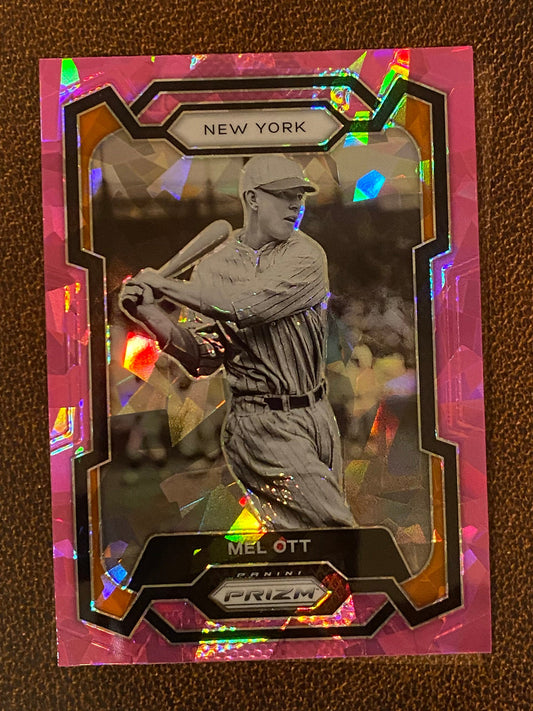 Mel Ott - 2024 Panini Prizm - Pink Ice Mega - Giants