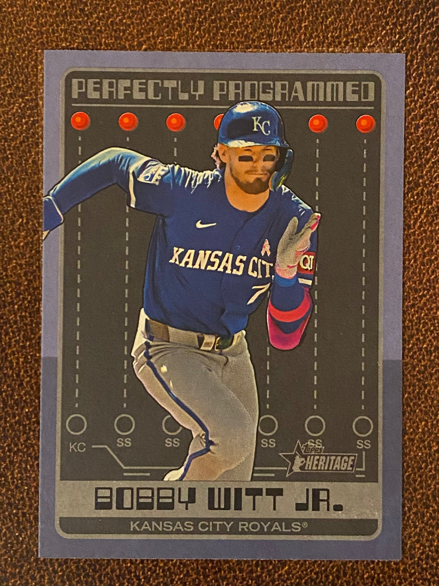 Bobby Witt Jr. - 2024 Topps Heritage High Number - Perfectly Programmed - Royals