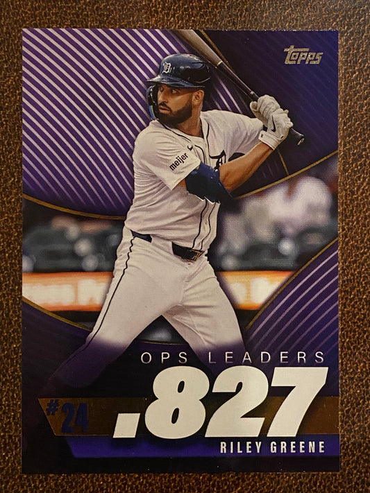 Riley Greene - 2025 Topps Series 2 - OPS Leaders Insert - Tigers