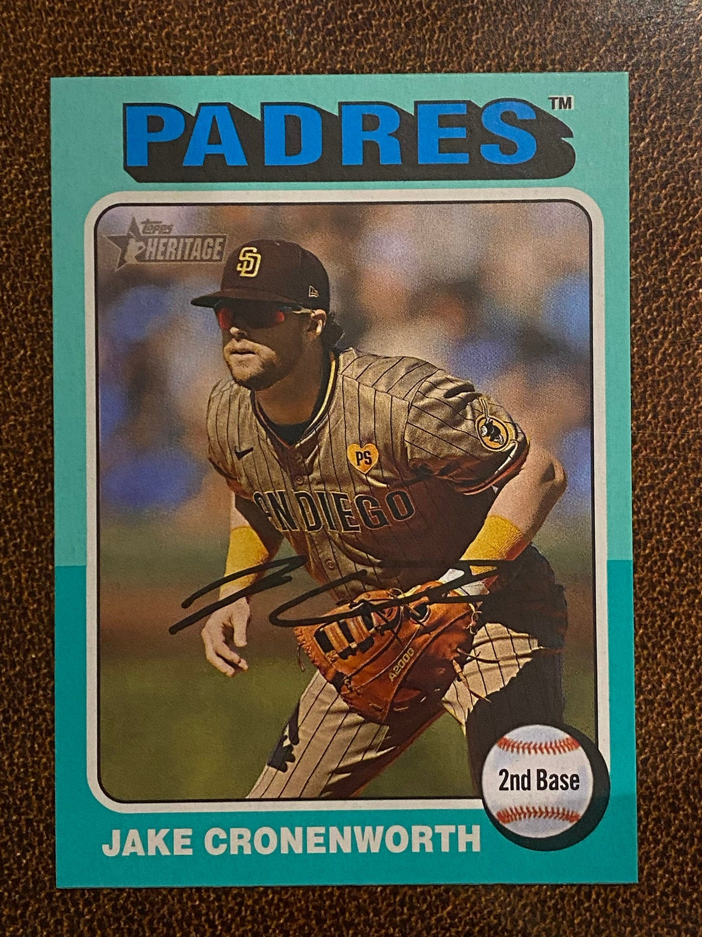Jake Cronenworth - 2024 Topps Heritage High Number - Aqua Border - Padres