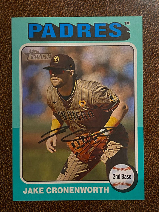 Jake Cronenworth - 2024 Topps Heritage High Number - Aqua Border - Padres