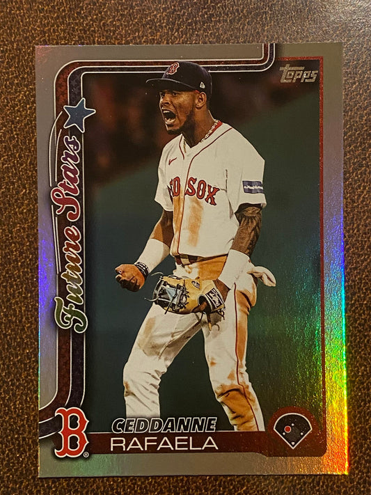 Ceddanne Rafaela - 2025 Topps Series 1 - Rainbow Foil - Red Sox