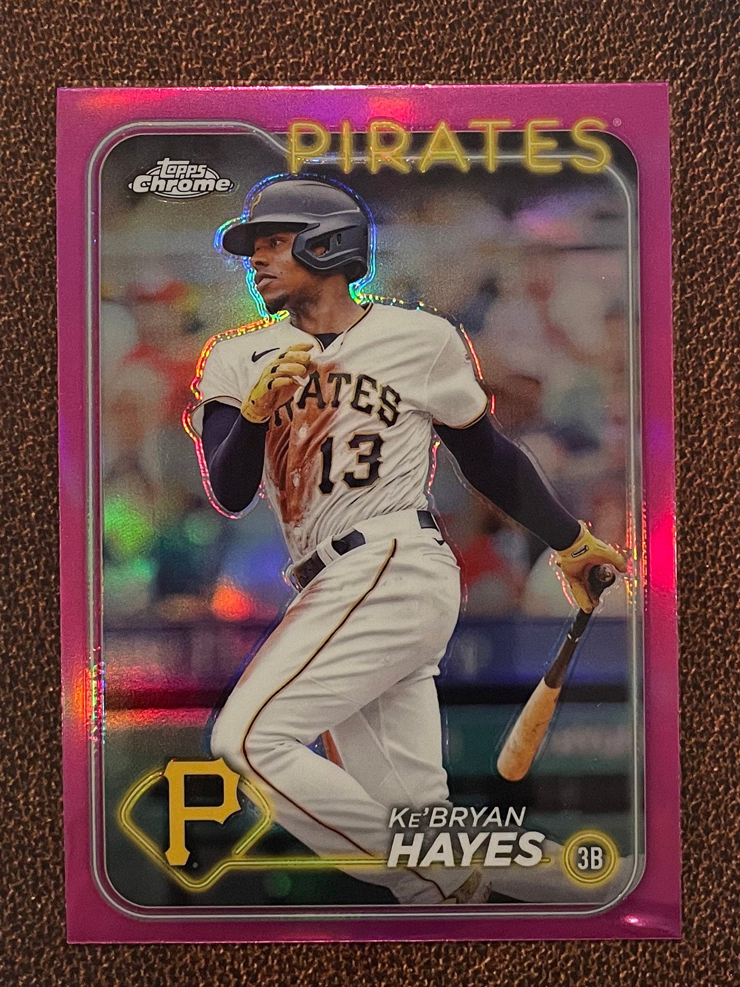 Ke’Bryan Hayes - 2024 Topps Chrome - Pink Refractor - Pirates