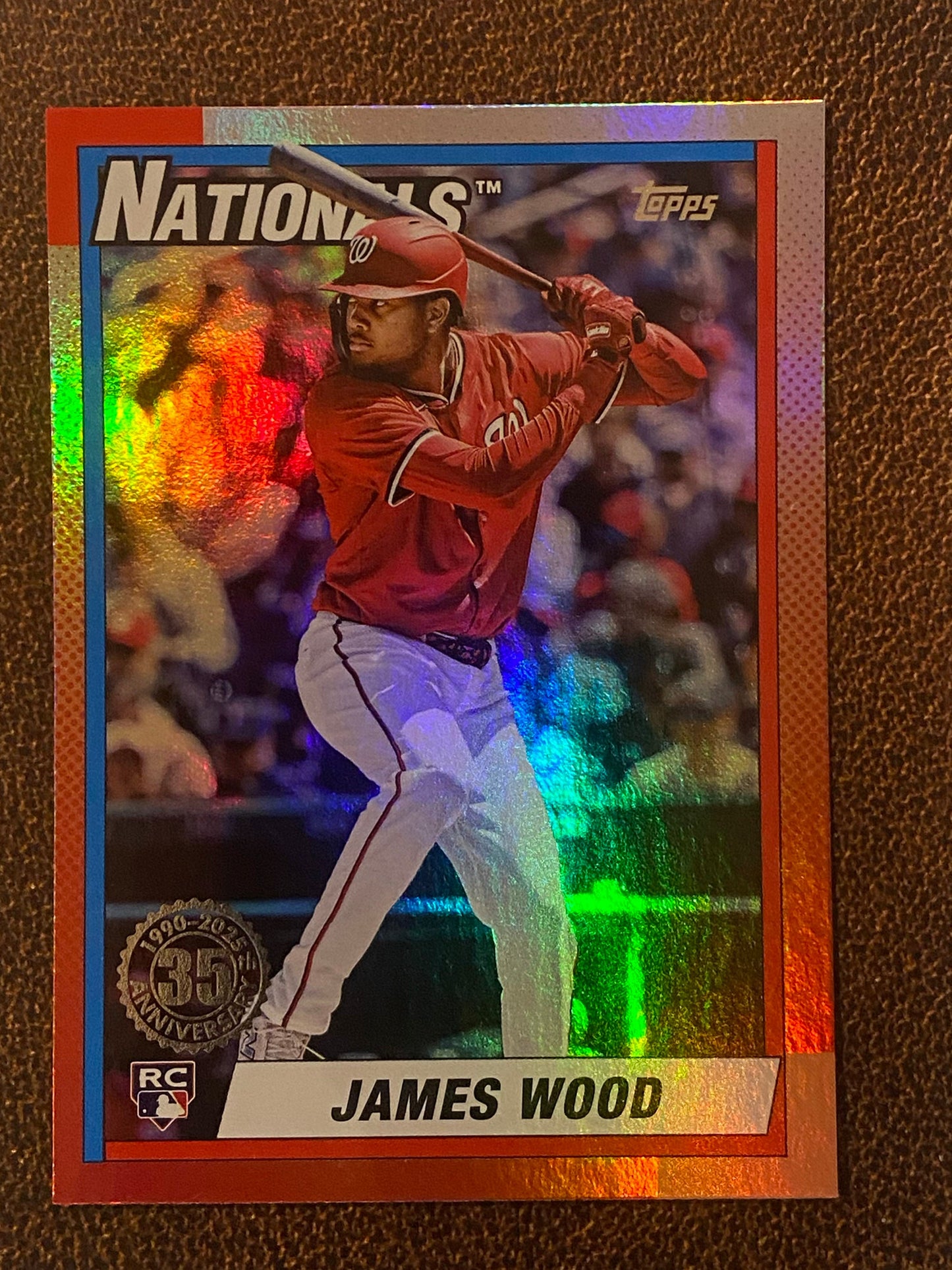 James Wood - 2025 Topps Update - 1990 Foil Insert - Nationals