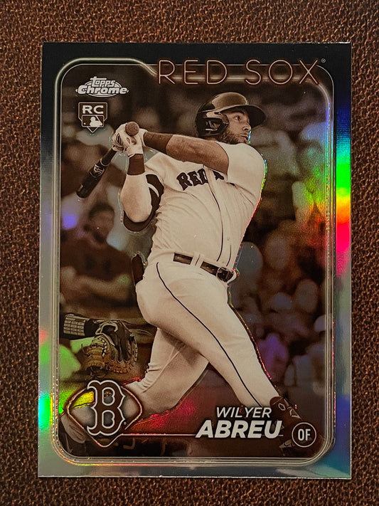 Wilyer Abreu - 2024 Topps Chrome - Sepia Refractor - Red Sox