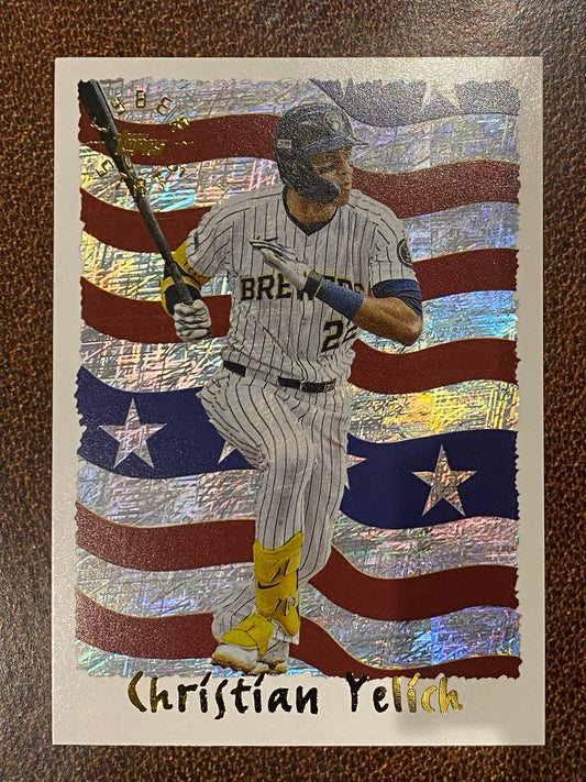Christian Yelich - 2025 Topps Archives - Cyberstats Insert - Brewers