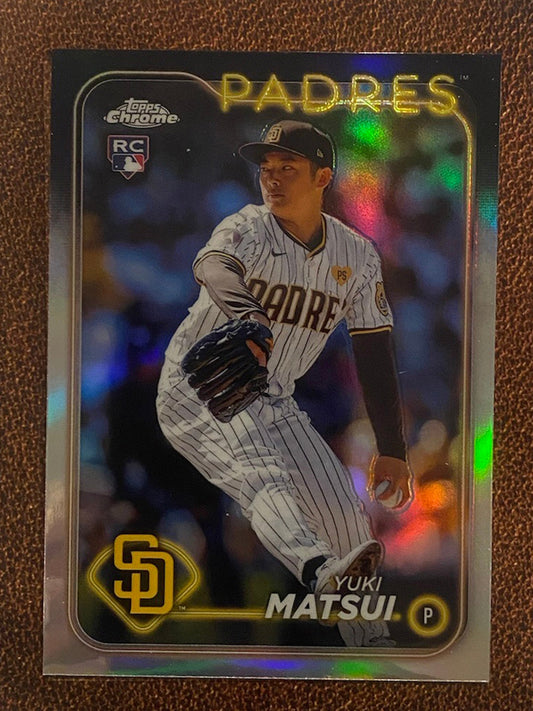 Yuki Matsui - 2024 Topps Chrome - Refractor - Padres