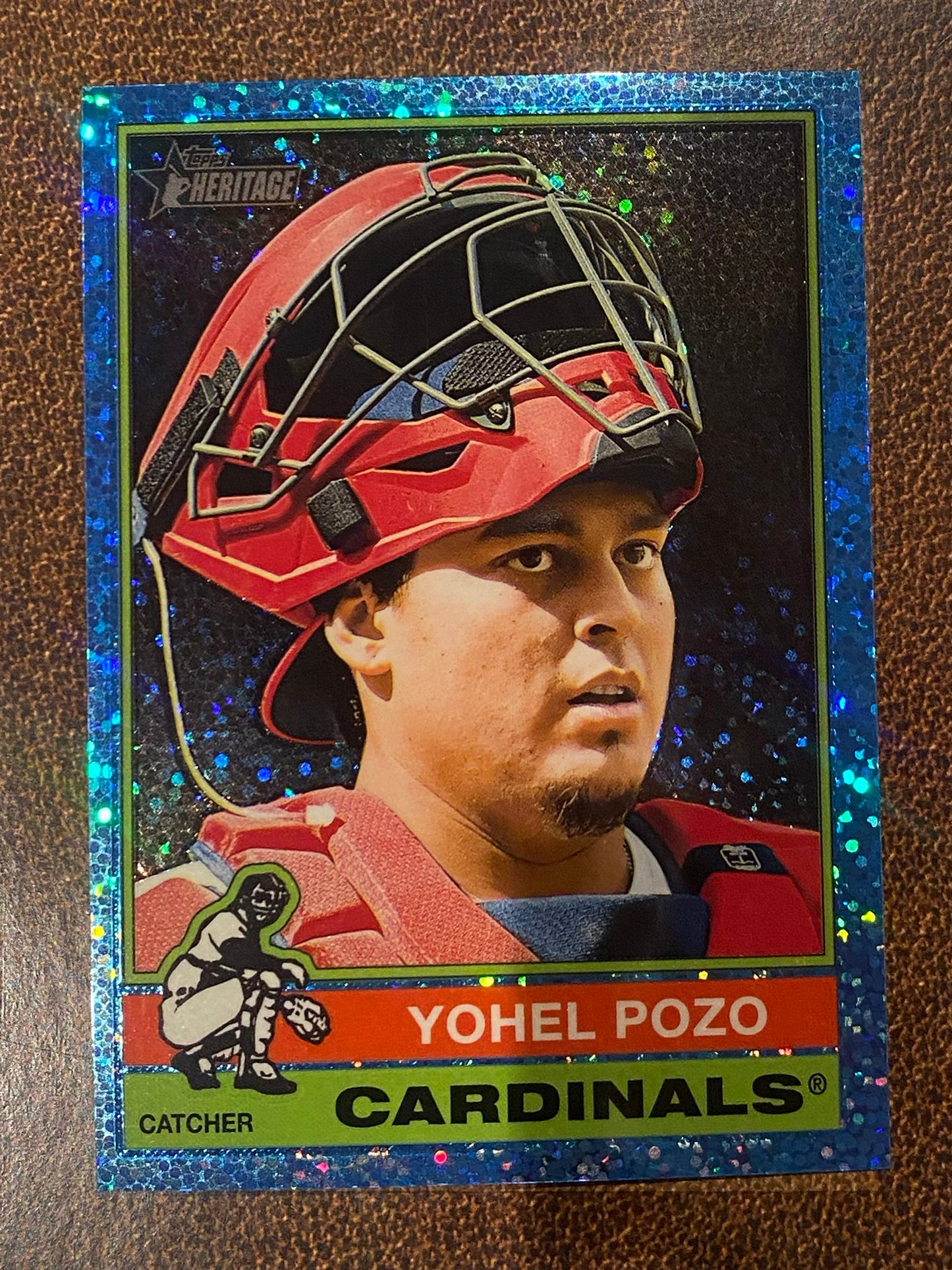 Yohel Pozo - 2025 Topps Heritage High Number - Blue Sparkle - Cardinals