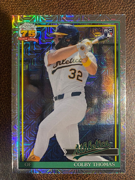 Colby Thomas - 2026 Topps Series 1 - Mojo Refractor - Athletics