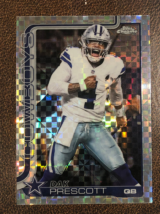 Dak Prescott - 2025 Topps Chrome - XFractor - Cowboys
