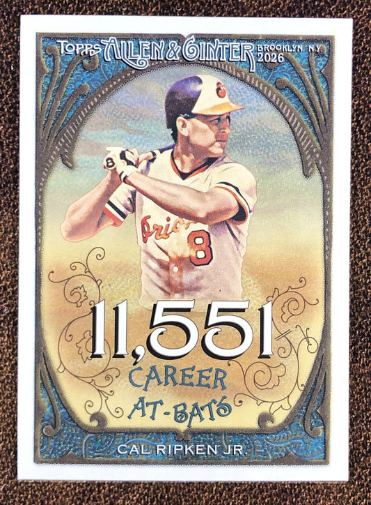 Cal Ripken Jr. - 2026 Topps Allen & Ginter - Career Insert - Orioles